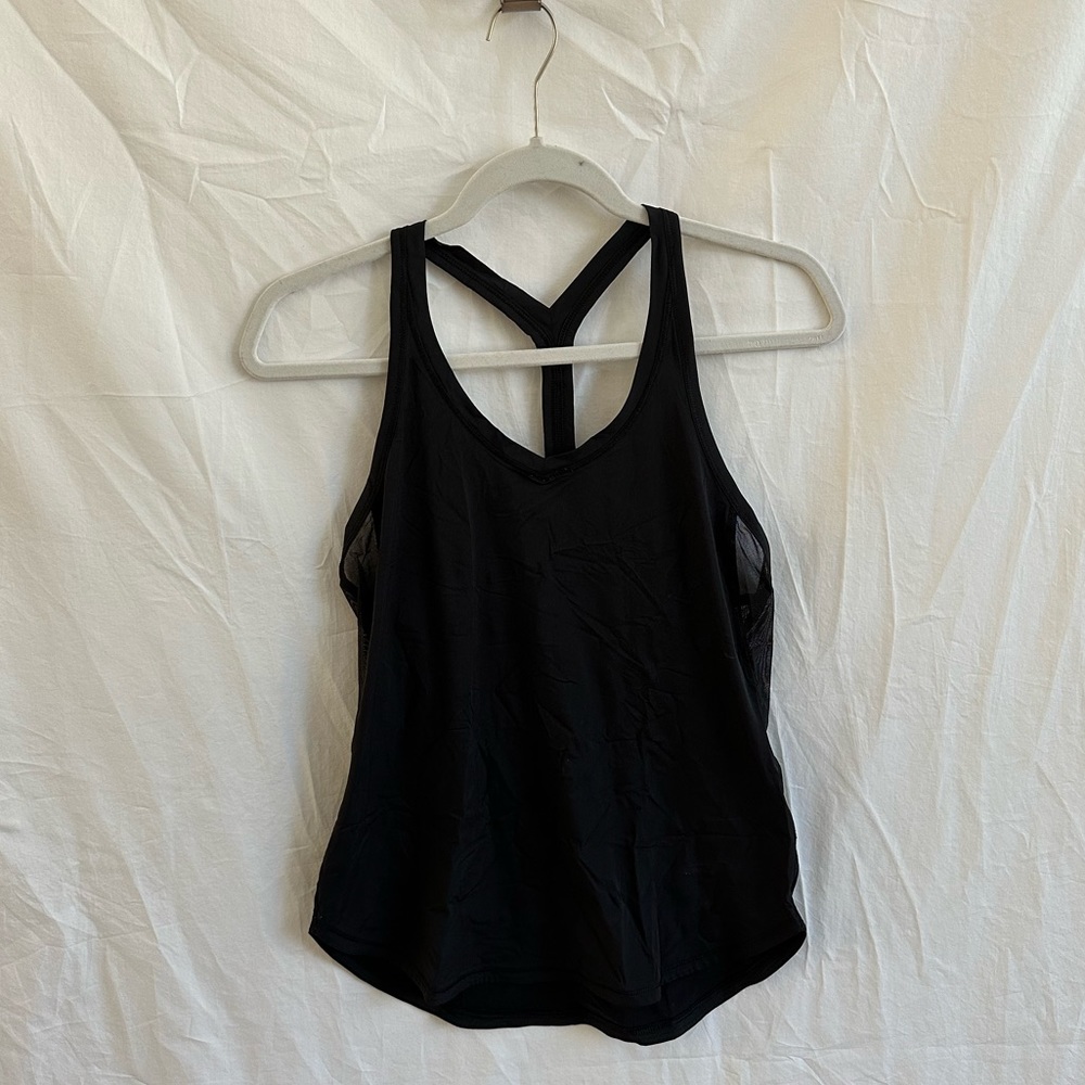 Lululemon Black Racerback Tank- Size 6